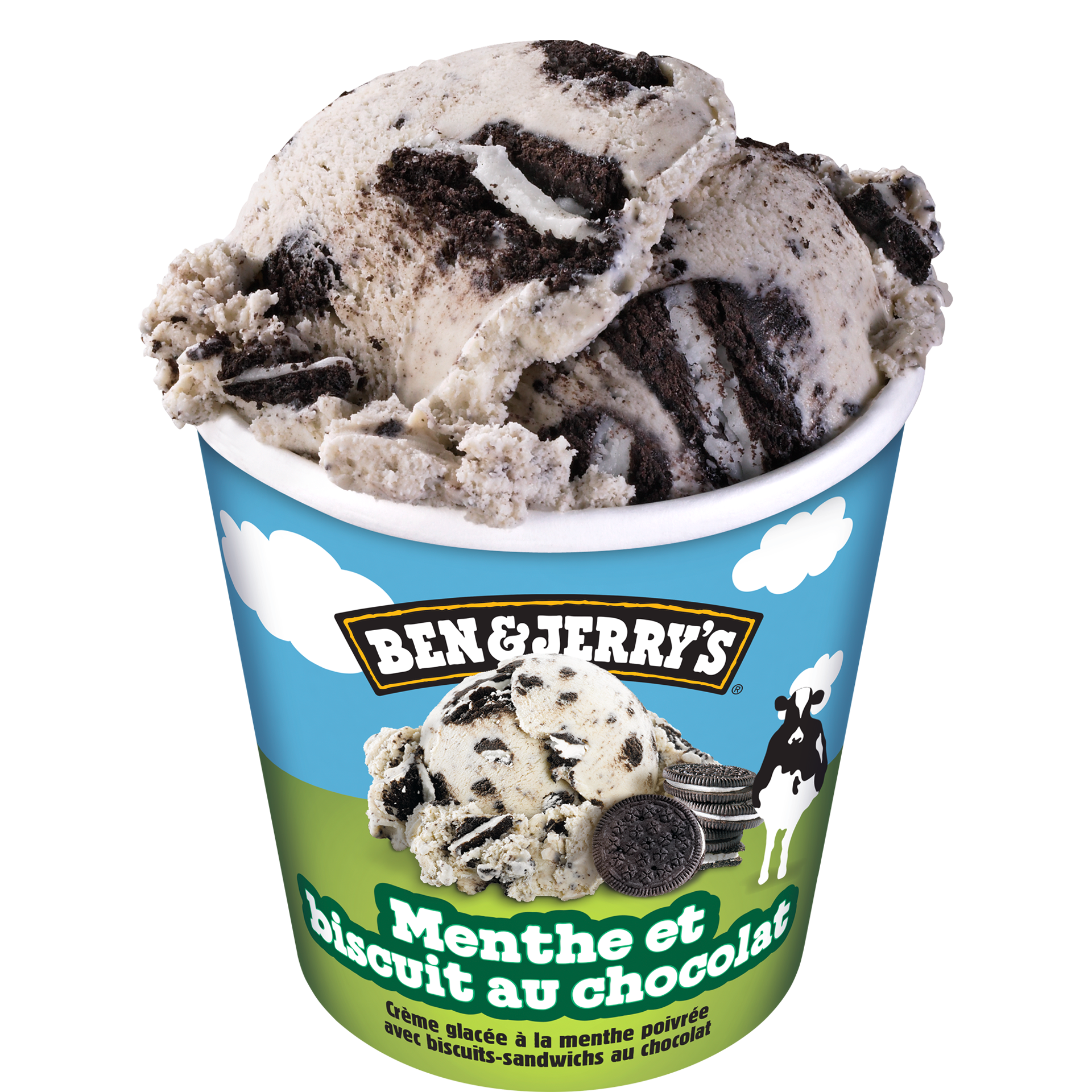 Menthe et biscuit au chocolat Original Ice Cream Contenants