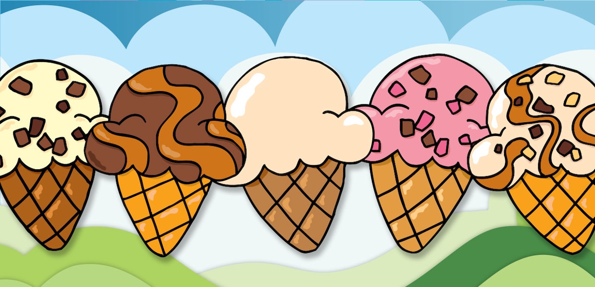 Gift card inside of a waffle cone